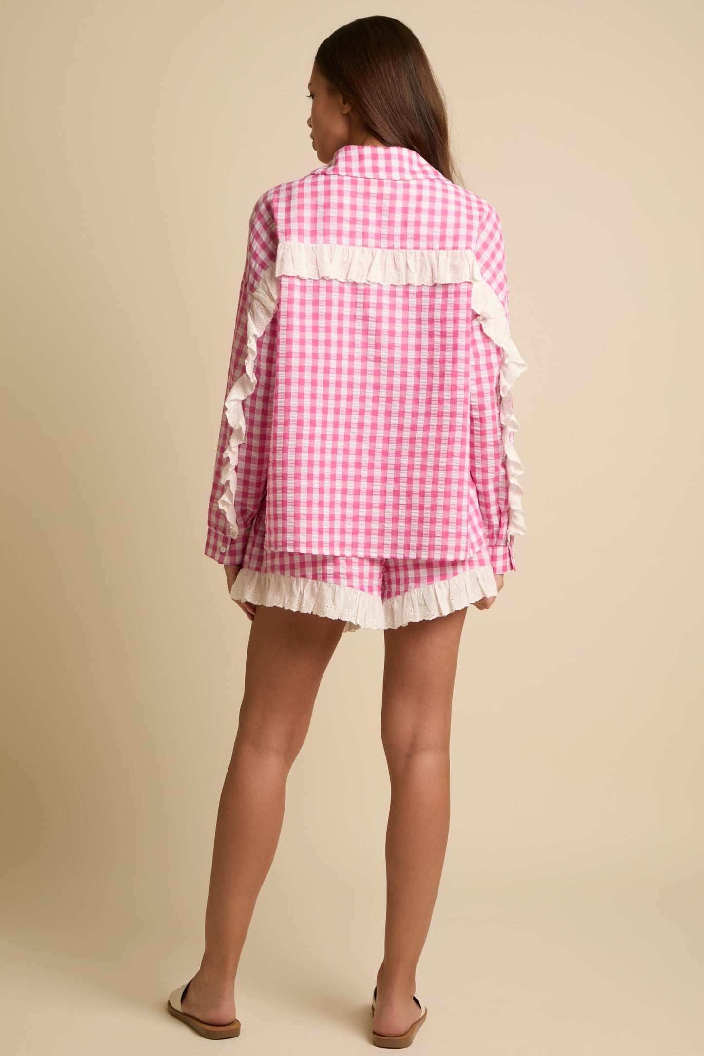 Pink Gingham Set