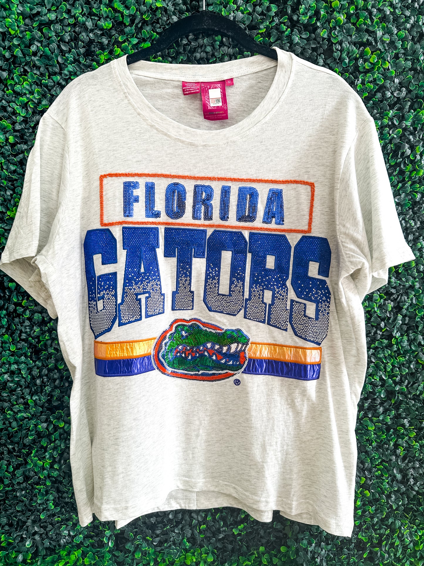 Queen of Sparkles Gray "University of Florida Gators" Vintage Tee