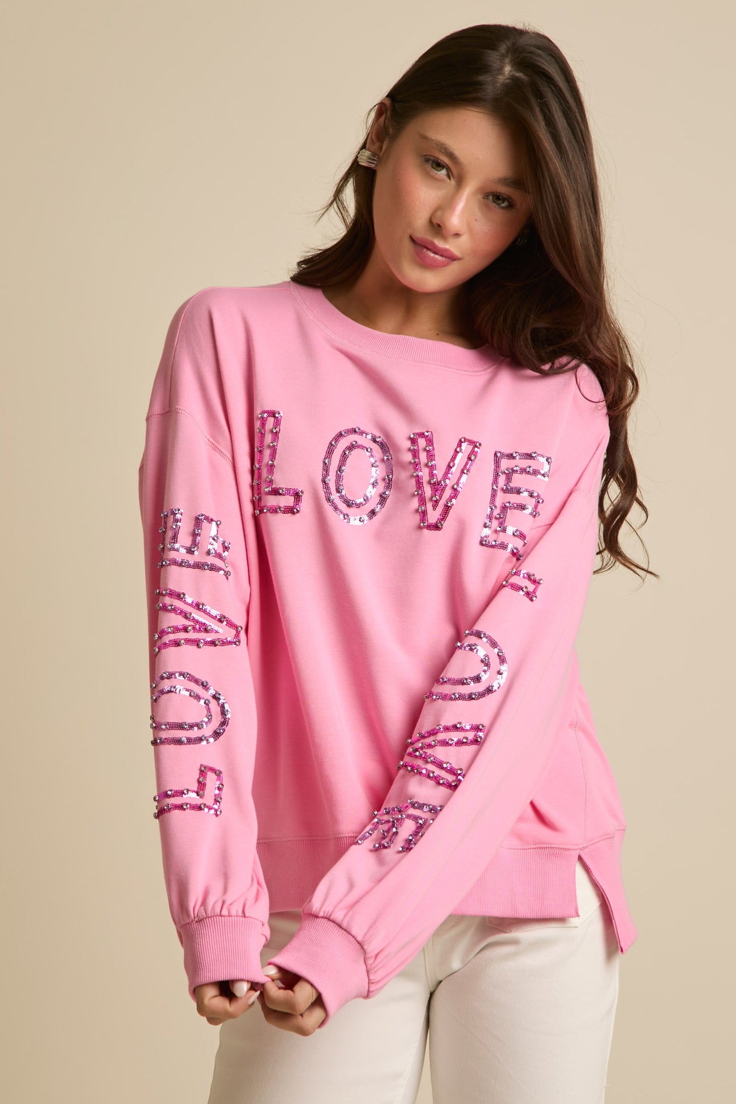 "Love" Bling Sweatshirt