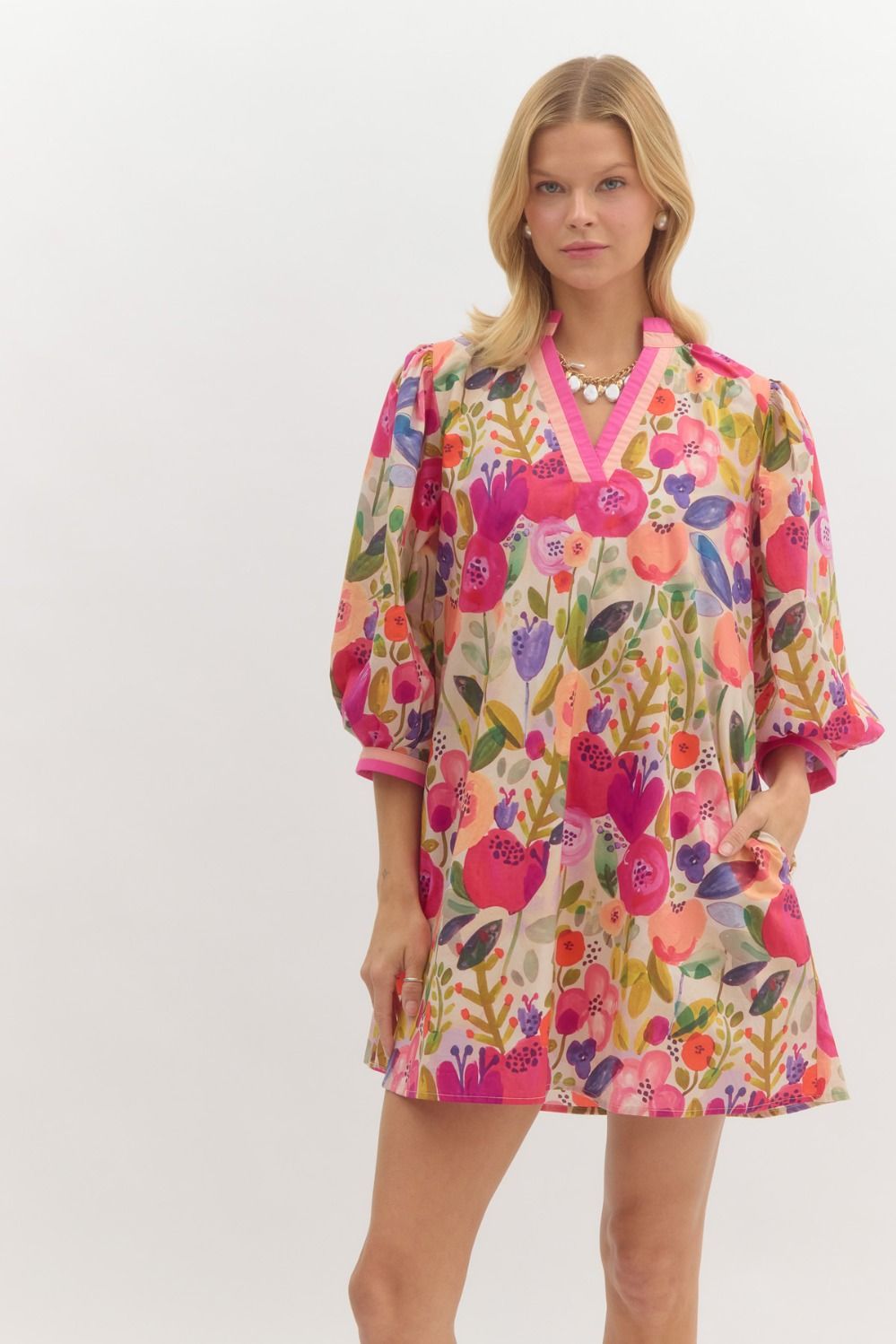 May Blooms Shift Dress