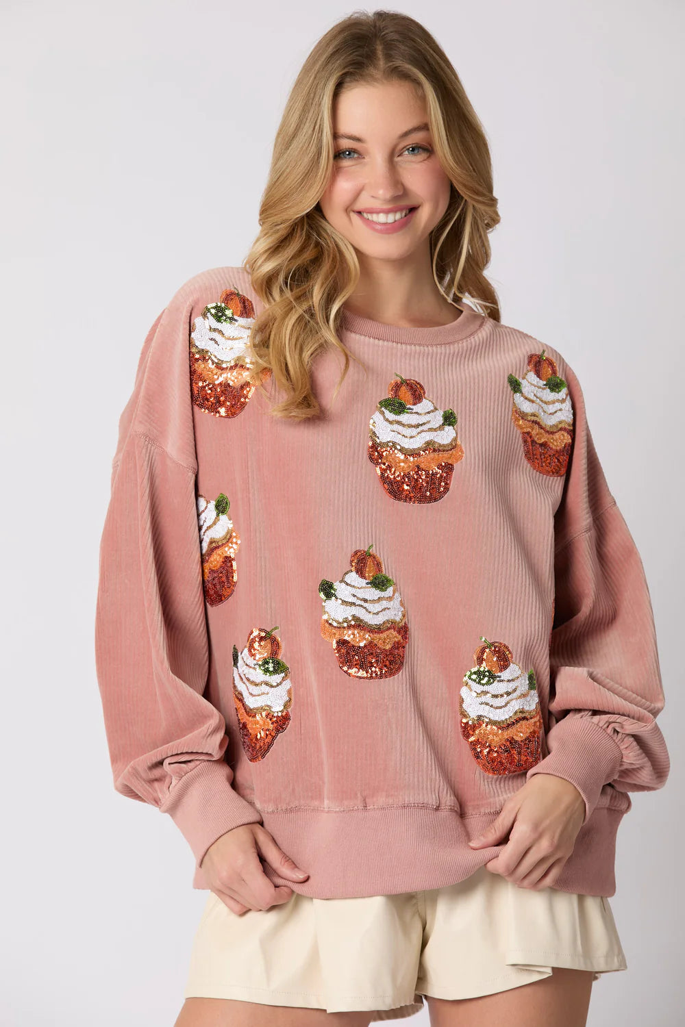 Sweet Pumpkin Cupcake Sweater