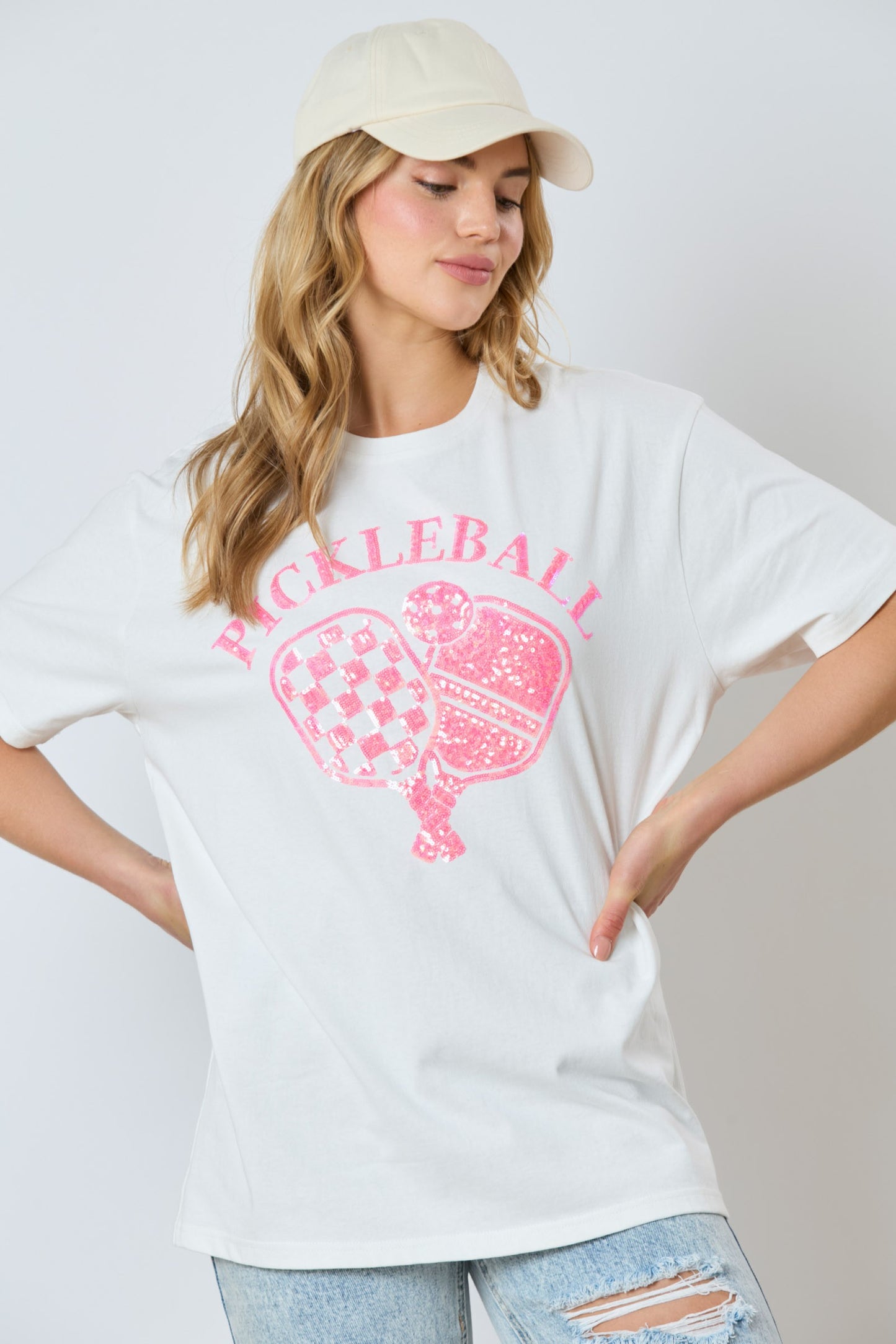 Sequin Pickleball Tee