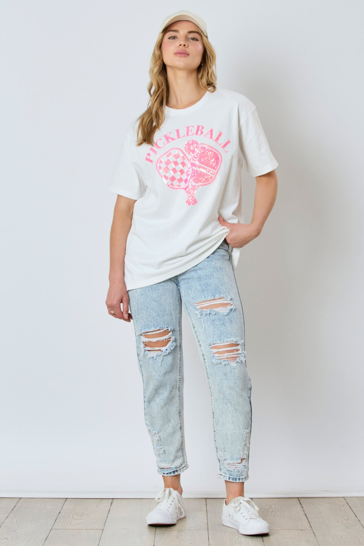 Sequin Pickleball Tee