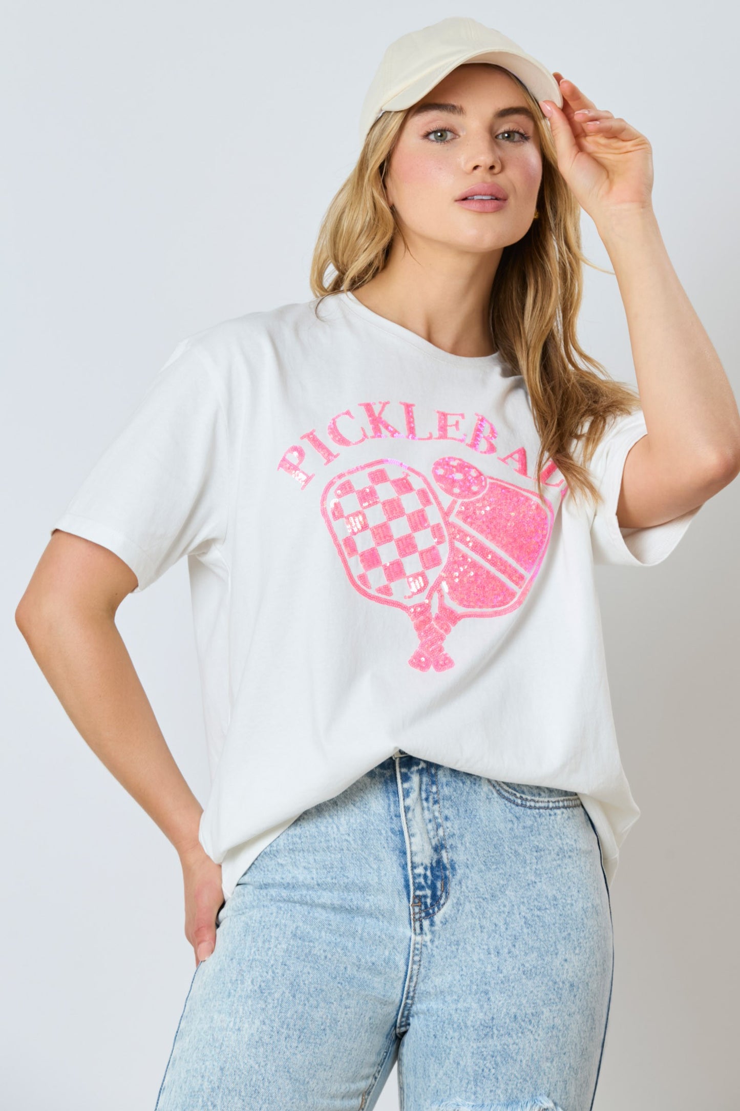 Sequin Pickleball Tee